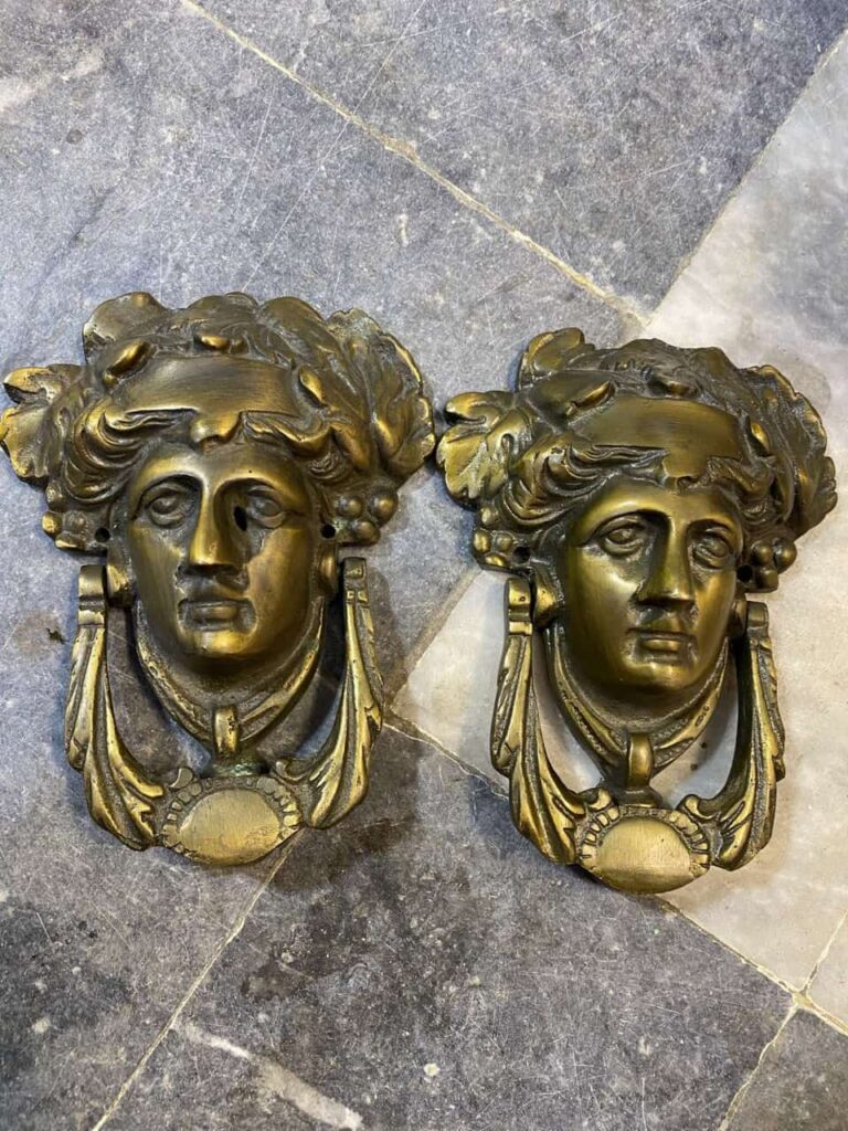 Antique Showpiece gold face